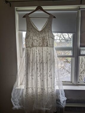 Xxl White Bridal Maxi